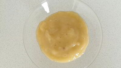 десерт из авокадо, персика и банана