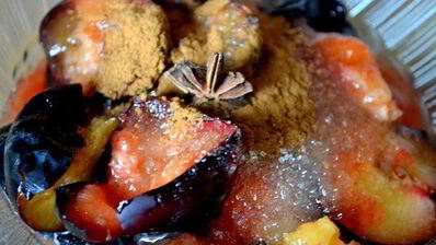 десерт из творога и слив