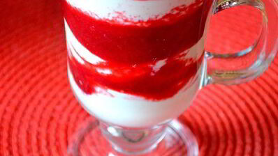 десерт из творога и слив