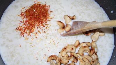 индийский десерт кхир с медом