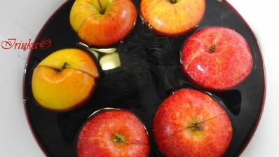 хмельные яблочки в вине на десерт