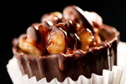 Шоколадные конфеты с панфорте