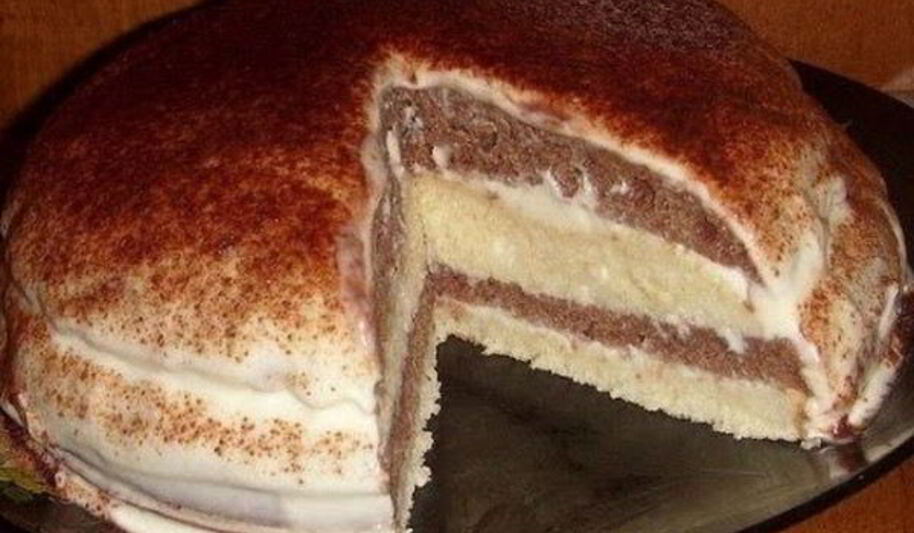 Рецепт домашнего тортика на кефире со сметанным кремом