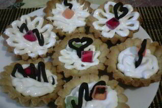 Корзиночки с кремом