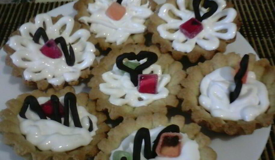 Рецепт корзиночек с кремом