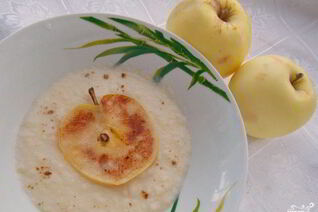 Крем яблочный со сливками