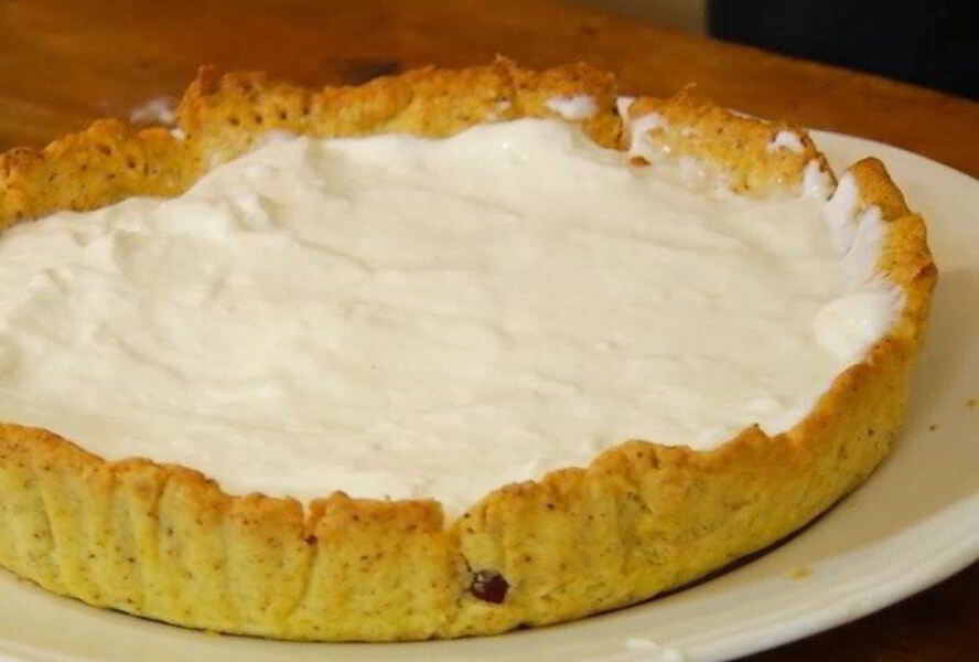 Кростата с йогуртовым кремом