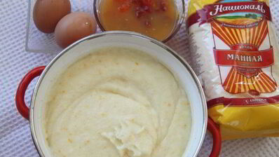 кростата с манным кремом