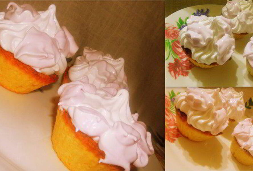 Песочные корзиночки с белковым кремом по ГОСТу