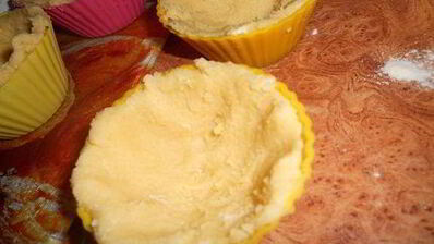 песочные корзиночки с белковым кремом по госту