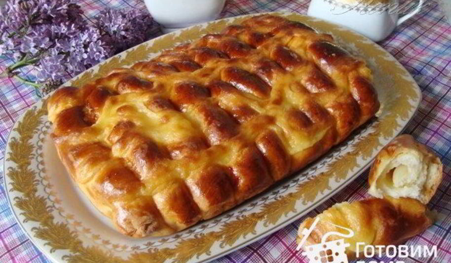 Рецепт сдобных булочек-саек с заварным кремом