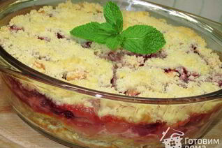 Запеченный крем из ряженки под вкусной корочкой