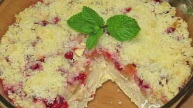 запеченный крем из ряженки под вкусной корочкой