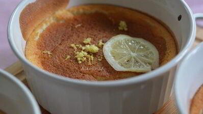 лимонный пудинг