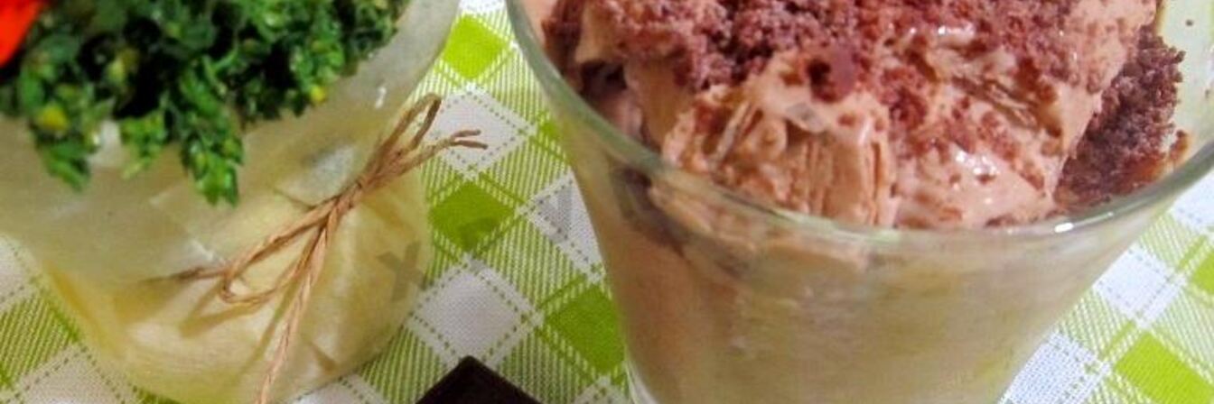 Домашнее мороженое с шоколадом