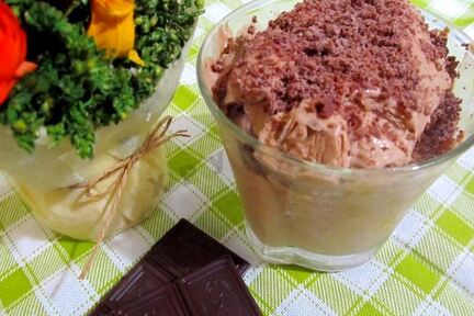 Домашнее мороженое с шоколадом