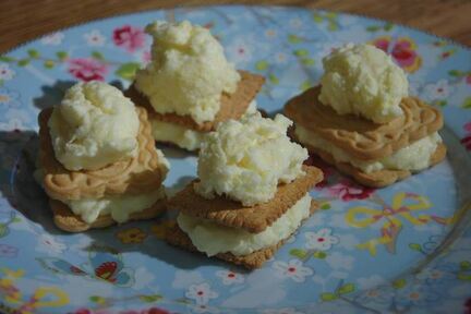 Йогуртовое мороженое с ананасом