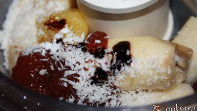 мягкое мороженое из бананов с медом