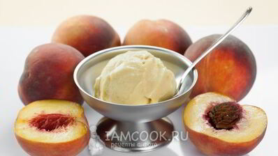 персиковое мороженое для фризера
