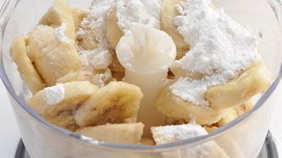 постное банановое мороженое