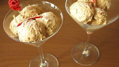 соленое мороженое с крабовыми палочками