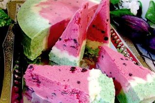 Торт-мороженое Арбуз