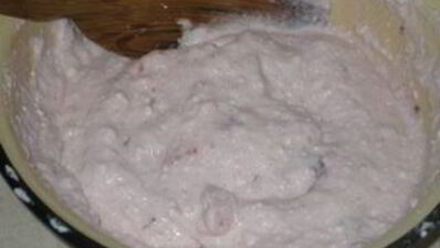 творожно-клубничное мороженое