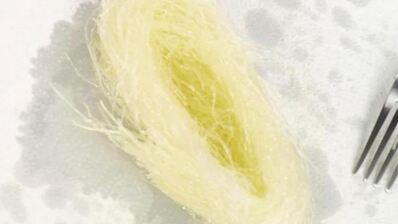 жареное мороженое с фунчозой