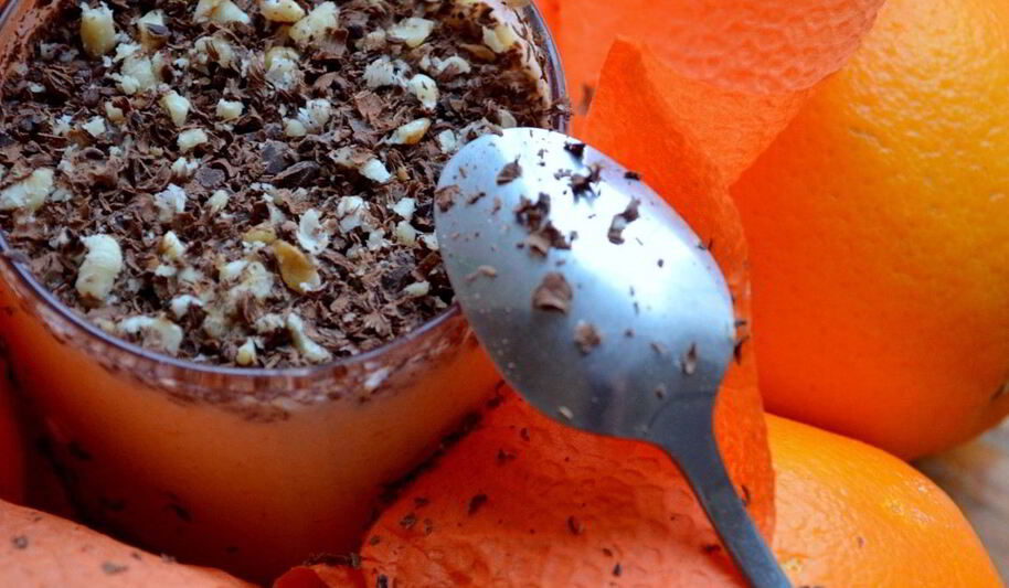 Рецепт апельсинова-творожного мусс