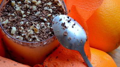 апельсиново-творожный мусс