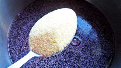 черничный мусс под сливками