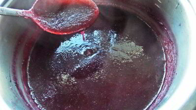 черничный мусс под сливками