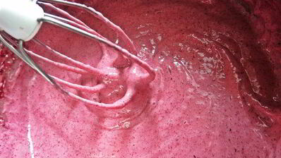 черничный мусс под сливками