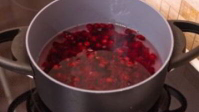 клюквенный мусс