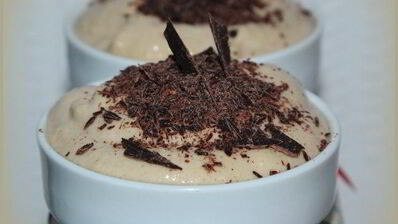 кофейно-творожный мусс