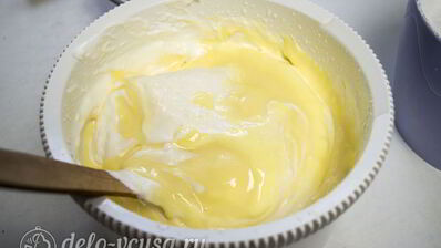 лимонно-клубничный муссовый торт