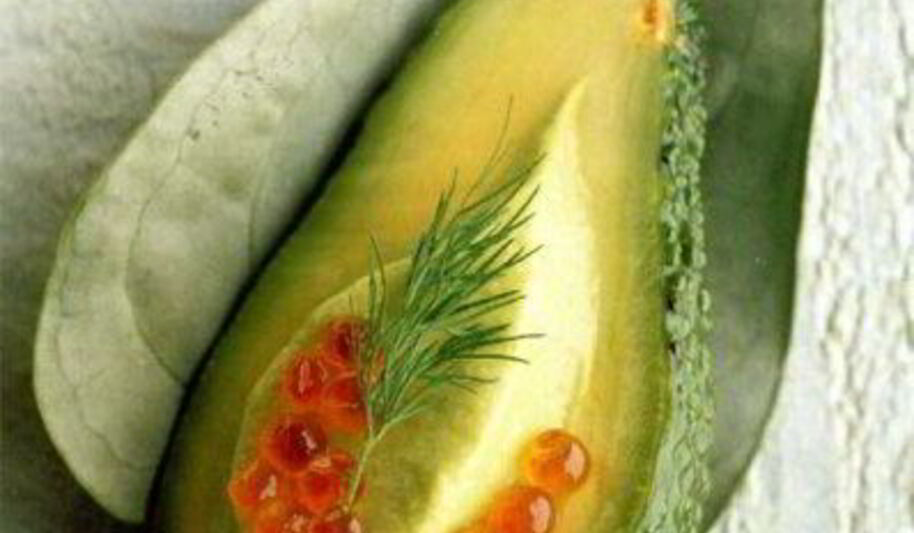 Рецепт мусса из авокадо с красной икрой