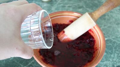 мусс клюквенный с манной крупой