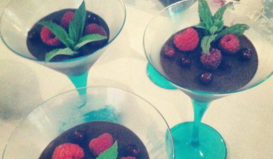 Рецепт шоколадна-ванильного мусс