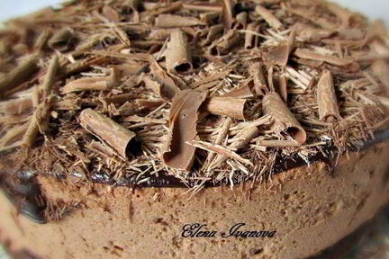 Шоколадно-вишневый торт-мусс