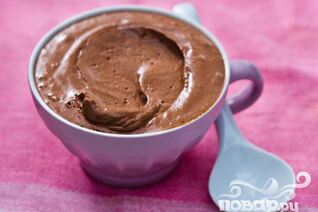 Шоколадный мусс из творога