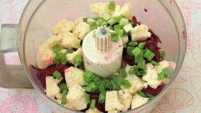 свекольный мусс с брынзой