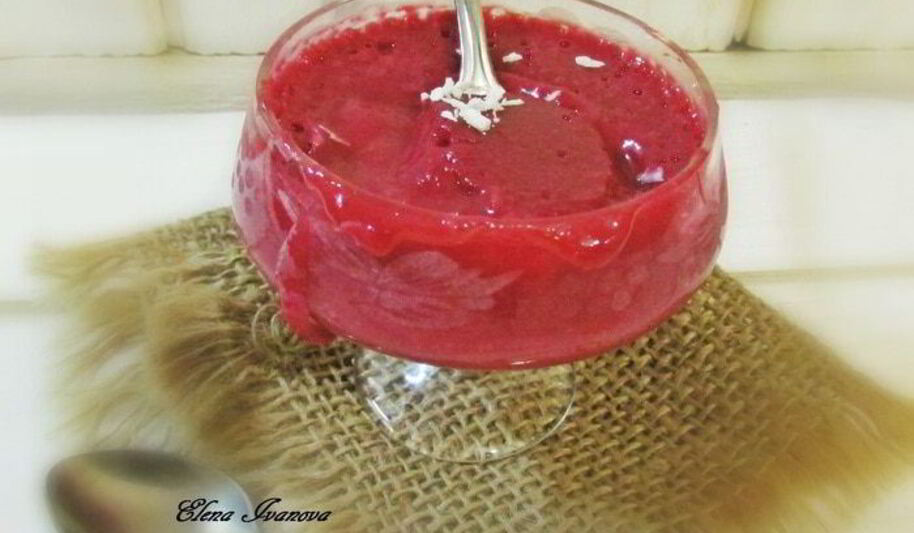 Рецепт вишнева-кокосового мусс на манке