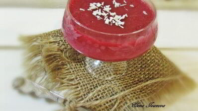 вишнево-кокосовый мусс на манке