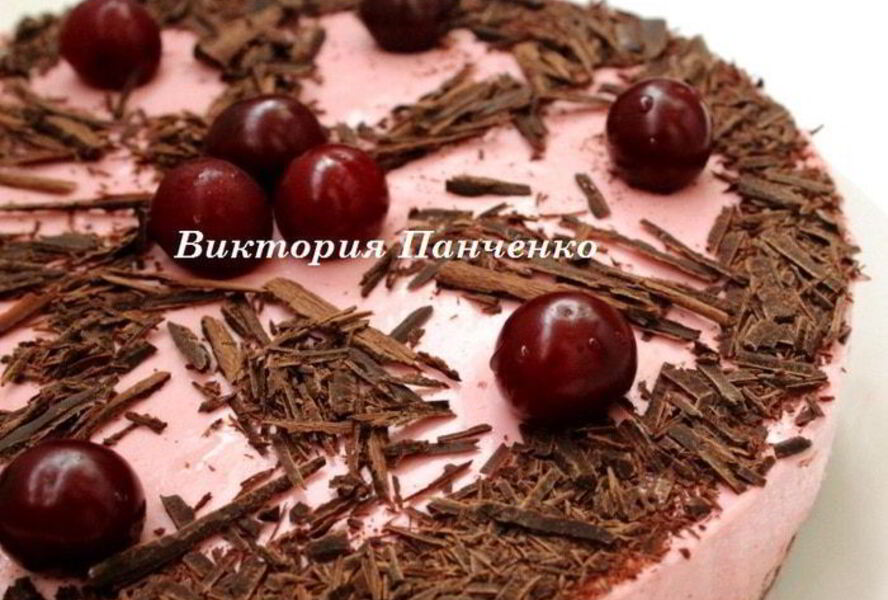 Вишнево-шоколадный торт-мусс