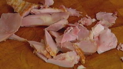 закуска из цикория с куриным муссом и тархуном