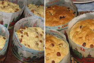 Бездрожжевой творожный кулич