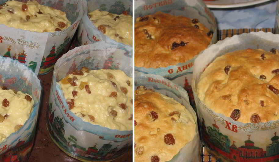 Рецепт бездрожжевого творожного кулича