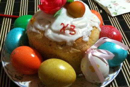 Кулич с шафраном