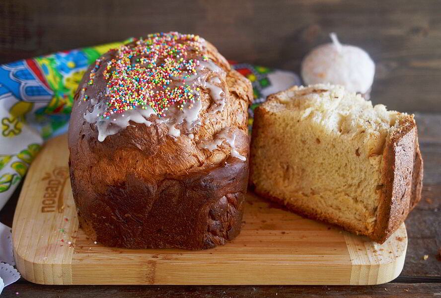 Кулич в хлебопечке Панасоник